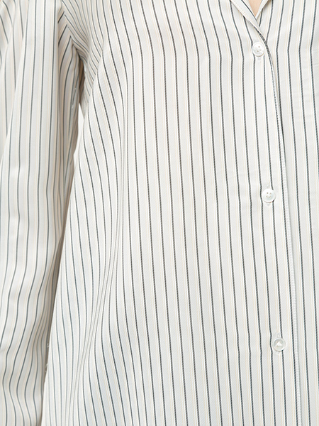 ALEXANDER WANG DRAPEY STRIPE SHIRTING GOLD SHOULDER US SHIRT