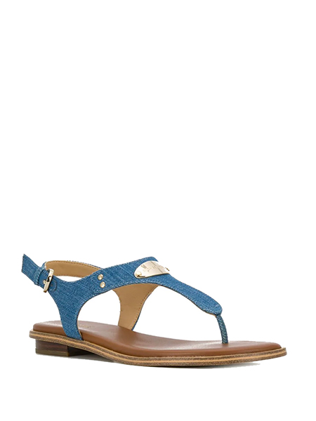 MICHAEL MICHAEL KORS MK DENIM PLATE THONG