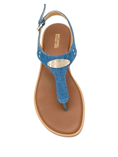 MICHAEL MICHAEL KORS MK DENIM PLATE THONG