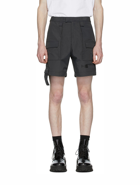 HELIOT EMIL LAYERED GREY SHORTS