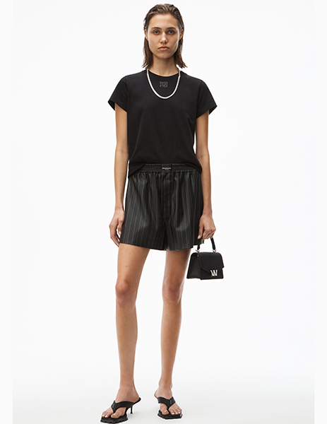 Foundation JSY Shrunken Paint Logo Black Tee