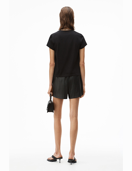 Foundation JSY Shrunken Paint Logo Black Tee