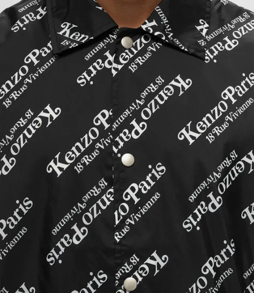 Kenzo By Verdy Black Logo Windbreaker
