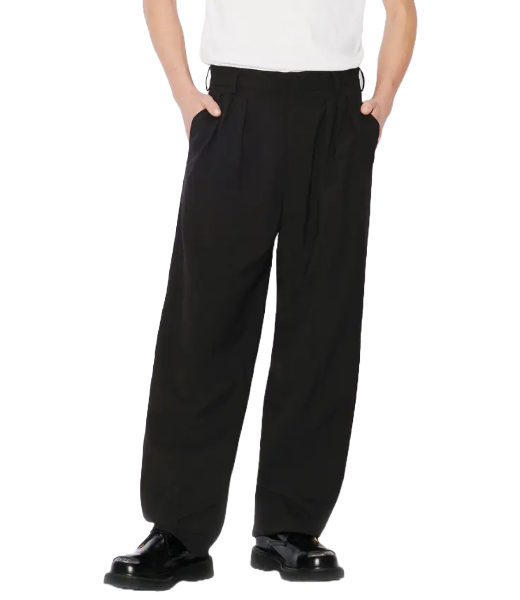 Black Pleated Tailored Pant