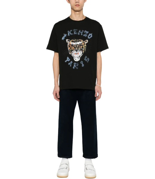Drawn Varsity Overize Black T-shirt