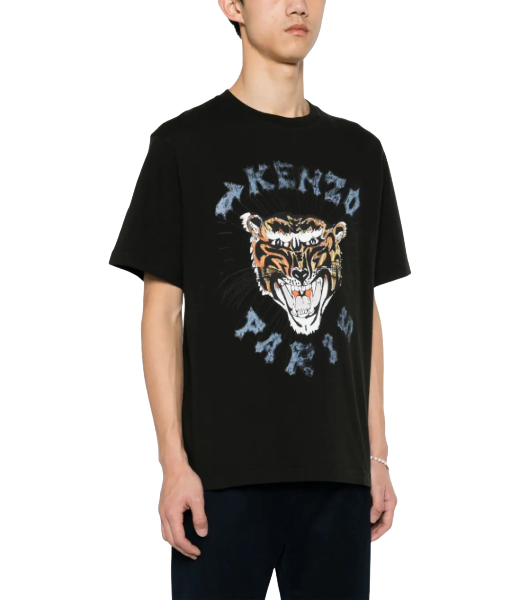 Drawn Varsity Overize Black T-shirt