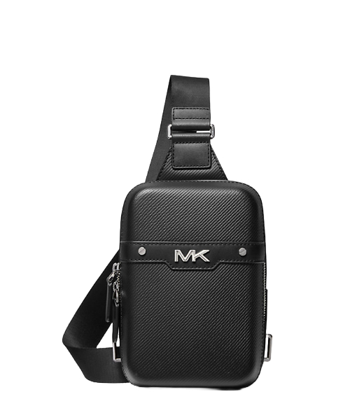 Varick Medium Textured Leather Sling Pack