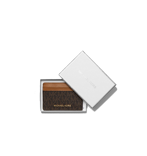 Brown Logo Card Holder