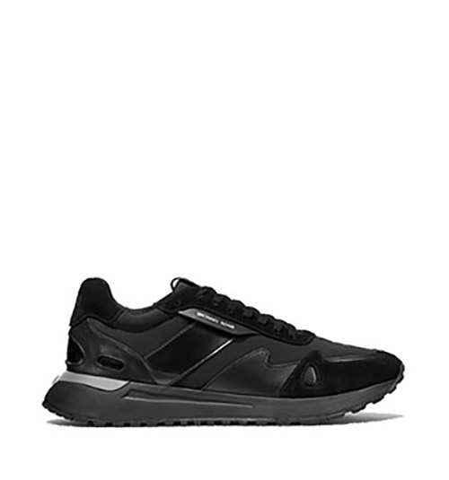 Miles Scuba Suede Black Trainer