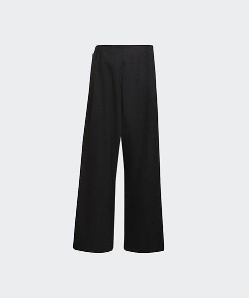 Classic Refined Wool Black Stretch Formal Pants