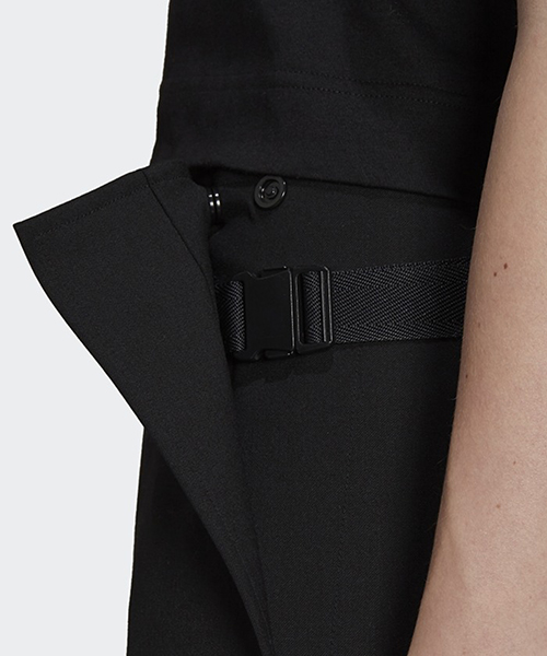 Classic Refined Wool Black Stretch Formal Pants
