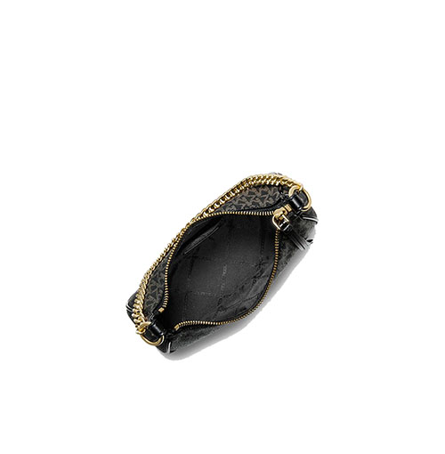 Small Chain Black Gold Pouchette