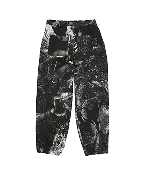 Eternity Drawstring Denim Black Allover Pants