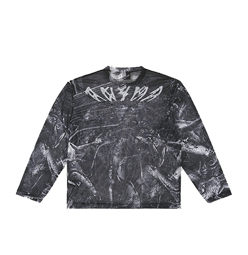 Long Sleeve Light Mesh Eternity Allover