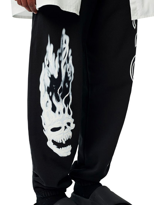Flaming Skull Sweatpants