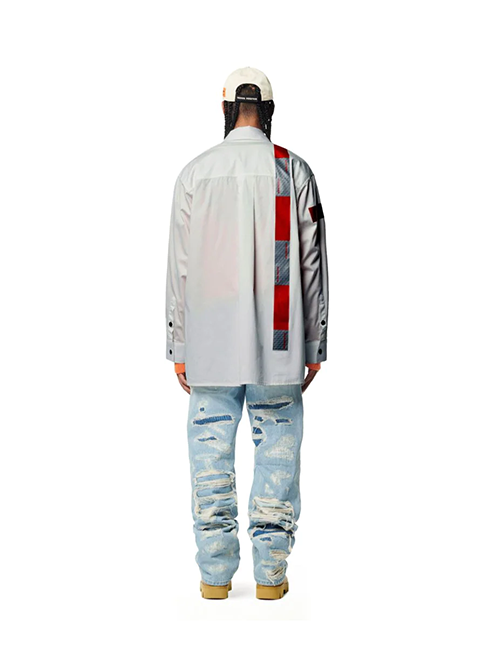 Long Sleeve Popeline Tape Shirt
