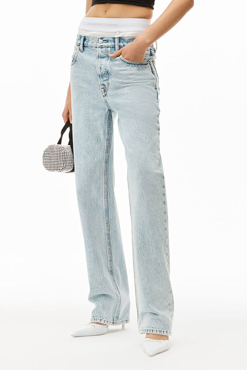Low Rise Straight Jean W Logo Elastic Underwear