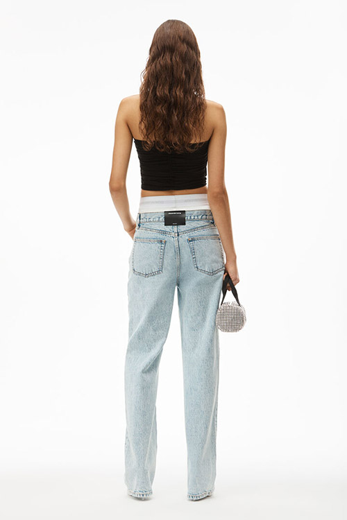 Low Rise Straight Jean W Logo Elastic Underwear