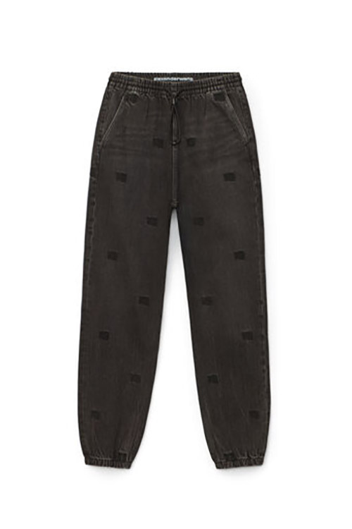 Jogger-Grey Aged W Tonal Emb