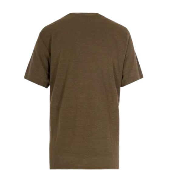 Khaki/Pink Zewel Short-Sleeve Logo T-shirt