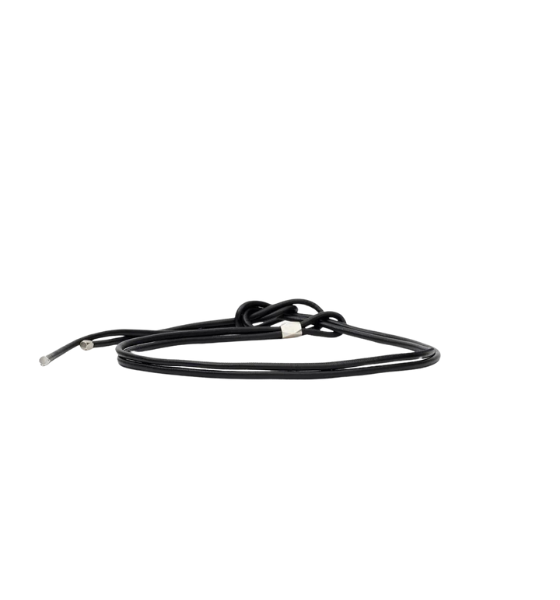 Black/Silver Silvia Leather Belt