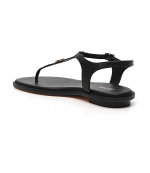 Mallory Black Thong Sandal
