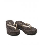 Lilo Brown/ Gold Flip Flop