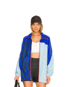 Adidas By Stella McCartney Color Blocked Track Jacket Blue
