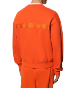 Crewneck OS Orange White Tape
