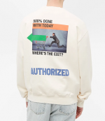 Crewneck OS A.F. Authorize Off White Lemon
