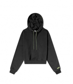 Victoria Beckham Black Cropped Hoodie