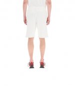 Knitted Cotton Off White Trousers