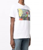 Knitted White Cotton T-Shirt
