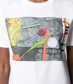 Knitted White Cotton T-Shirt
