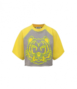 Knitted Cotton Pearl Grey T-Shirt