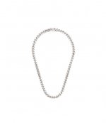 Tie Chain Silver Necklace
