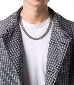 Tie Chain Silver Necklace