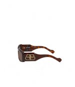 BB Brown Rectangular Sunglasses