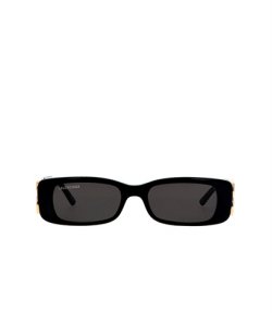 BB Black Gold Rectangular Sunglasses