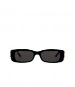 BB Black Gold Rectangular Sunglasses