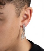Paperclip Crystal Earring