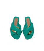 Women's Chain Turquoise Twist Sandal