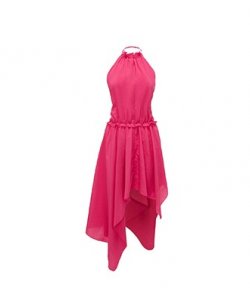 Asymmetric Halterneck Dress