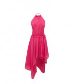 Asymmetric Halterneck Dress