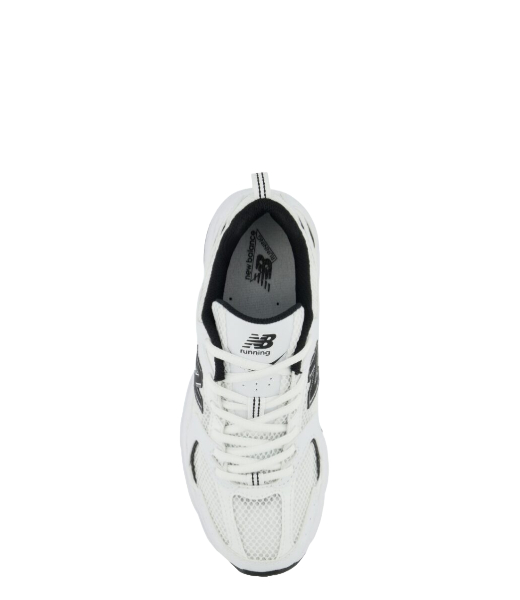 530 White Black Leather Trimmed Sneakers