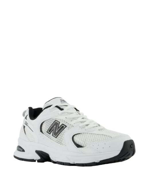 530 White Black Leather Trimmed Sneakers
