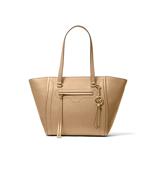 Carine Camel Medium Leather Tote Bag