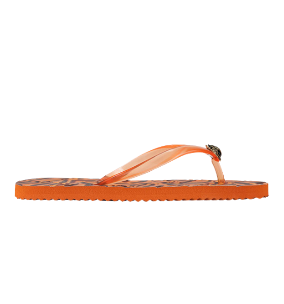 Kensington Q Flip Flop Tan Comp Orange