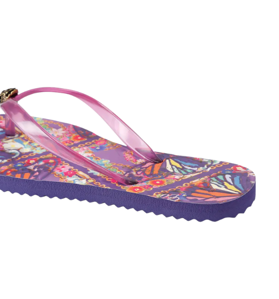 Kensington Q FlipFlop Lilac Butterflies