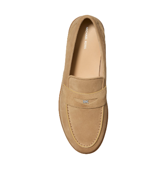 Khaki Suede Leather Wesley Slip On